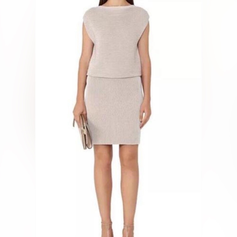 Reiss Simone Ripple-Knit Dress